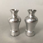 Japanese Hina Doll Vtg Flower Stand Accessory Sake Bottle Silver ID365