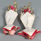 Japanese Hina Doll Vtg Flower Stand Plum Blossom Accessory Sake Bottle ID309