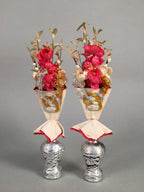Japanese Hina Doll Vtg Flower Stand Plum Blossom Accessory Sake Bottle ID309