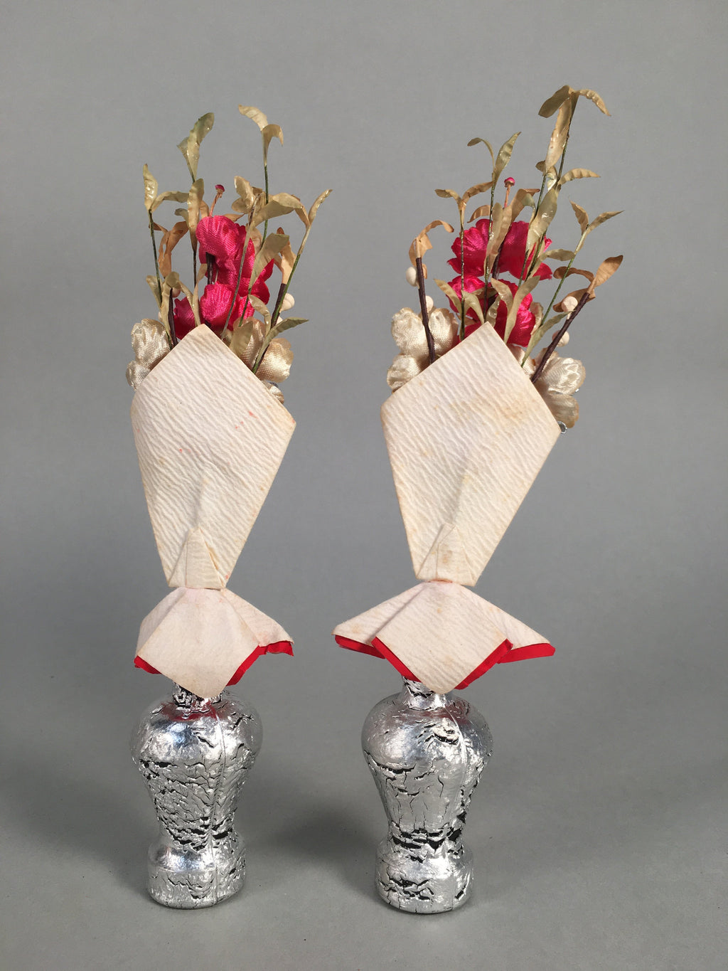 Japanese Hina Doll Vtg Flower Stand Plum Blossom Accessory Sake Bottle ID309