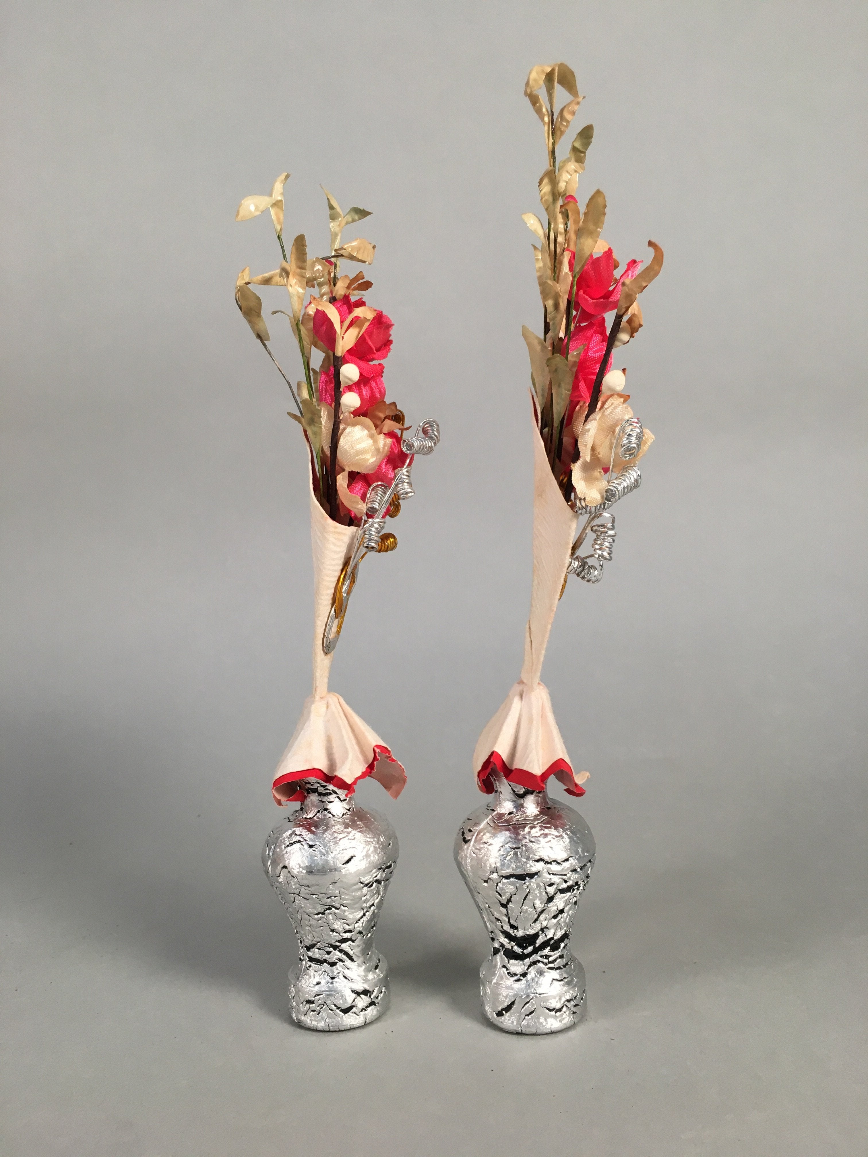 Japanese Hina Doll Vtg Flower Stand Plum Blossom Accessory Sake Bottle ID309
