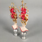 Japanese Hina Doll Vtg Flower Stand Plum Blossom Accessory Sake Bottle ID309