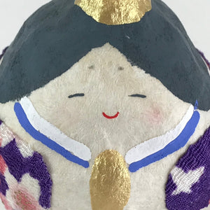 Japanese Hina Doll Vtg Paper Figurine Prince Ryuko Paper-Mache KF588