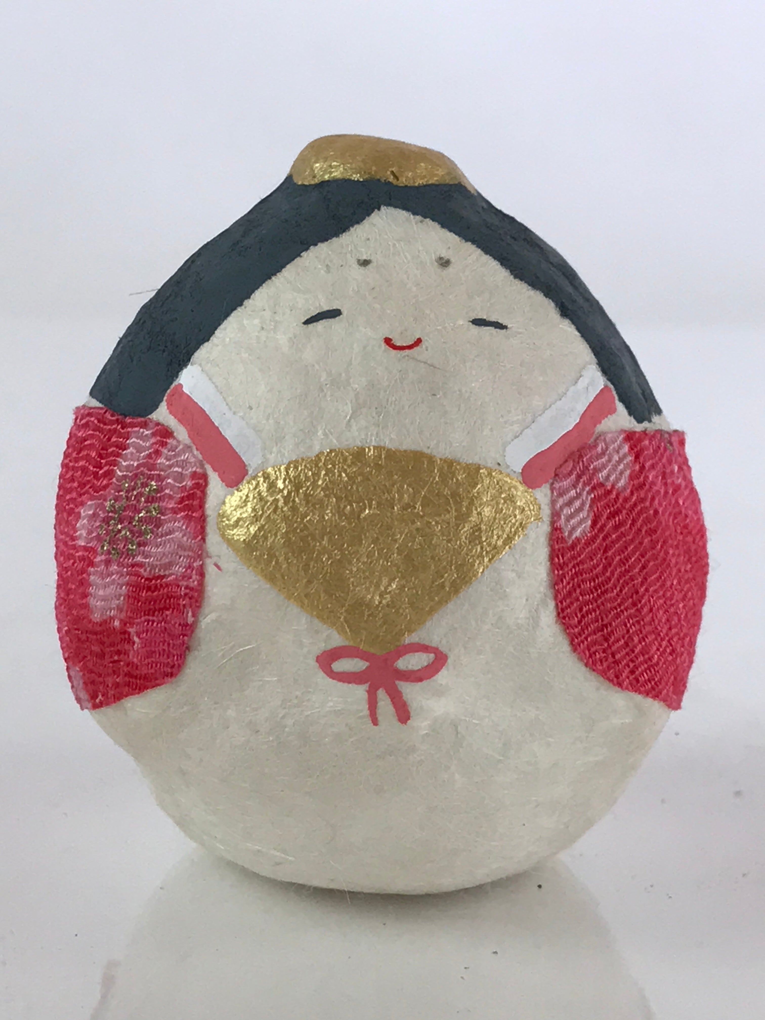 Japanese Hina Doll Vtg Paper Figurine Princess Ryuko Paper-Mache KF589