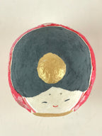 Japanese Hina Doll Vtg Paper Figurine Princess Ryuko Paper-Mache KF589
