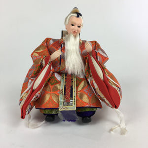Japanese Hina Doll Vtg Sadaijin Minister Girls Festival Kimono Man ID451