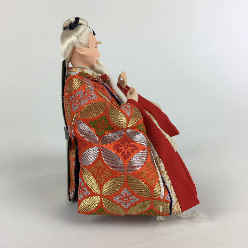 Japanese Hina Doll Vtg Sadaijin Minister Girls Festival Kimono Man ID451