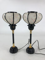 Japanese Hina Doll furniture Electric Lantern Vtg Bonbori Cherry Blossom ID482
