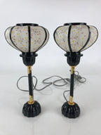 Japanese Hina Doll furniture Electric Lantern Vtg Bonbori Cherry Blossom ID482