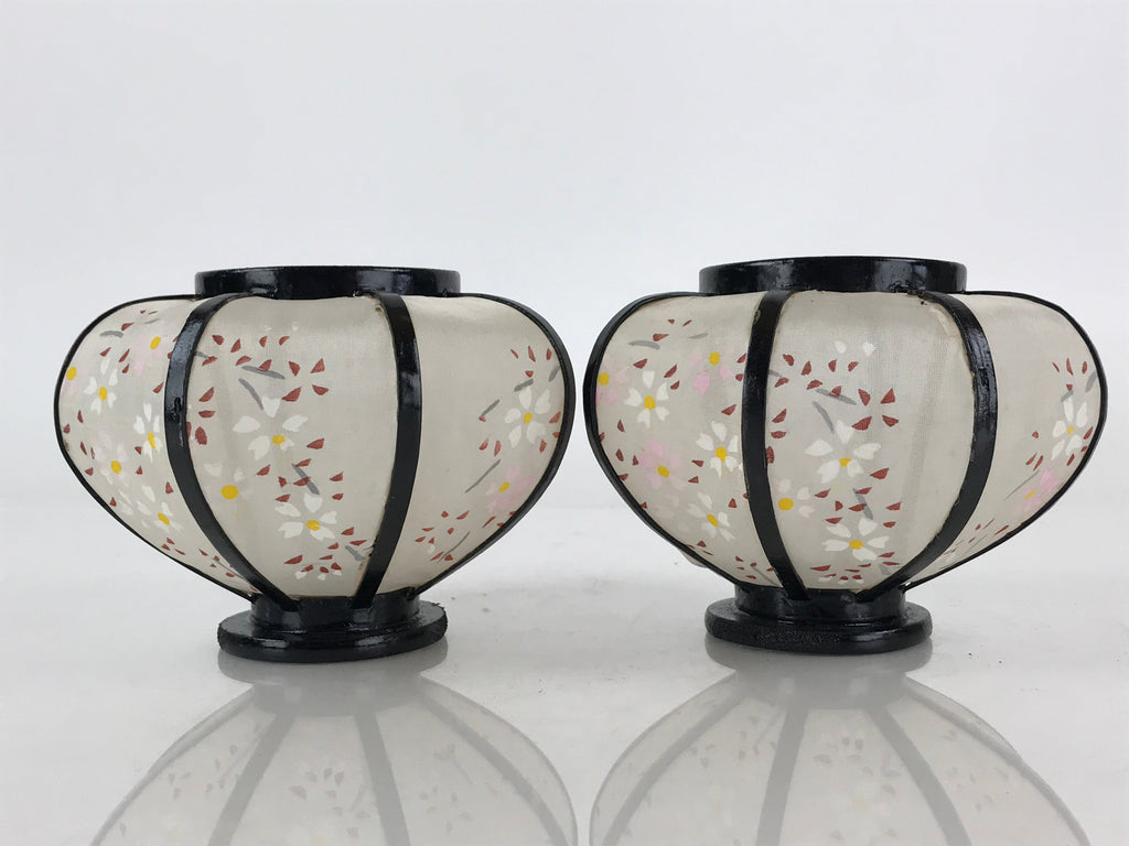 Japanese Hina Doll furniture Electric Lantern Vtg Bonbori Cherry Blossom ID482