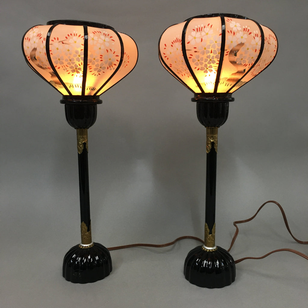 Japanese Hina Doll furniture Lantern Vtg Bonbori Cherry Blossom Sakura ID323