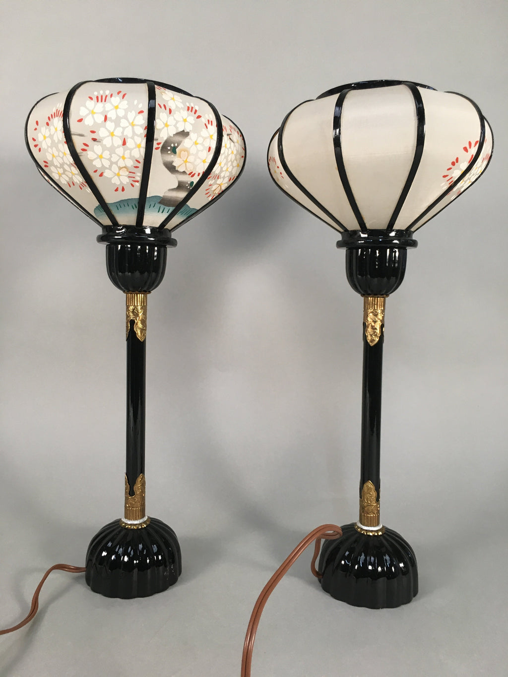 Japanese Hina Doll furniture Lantern Vtg Bonbori Cherry Blossom Sakura ID323