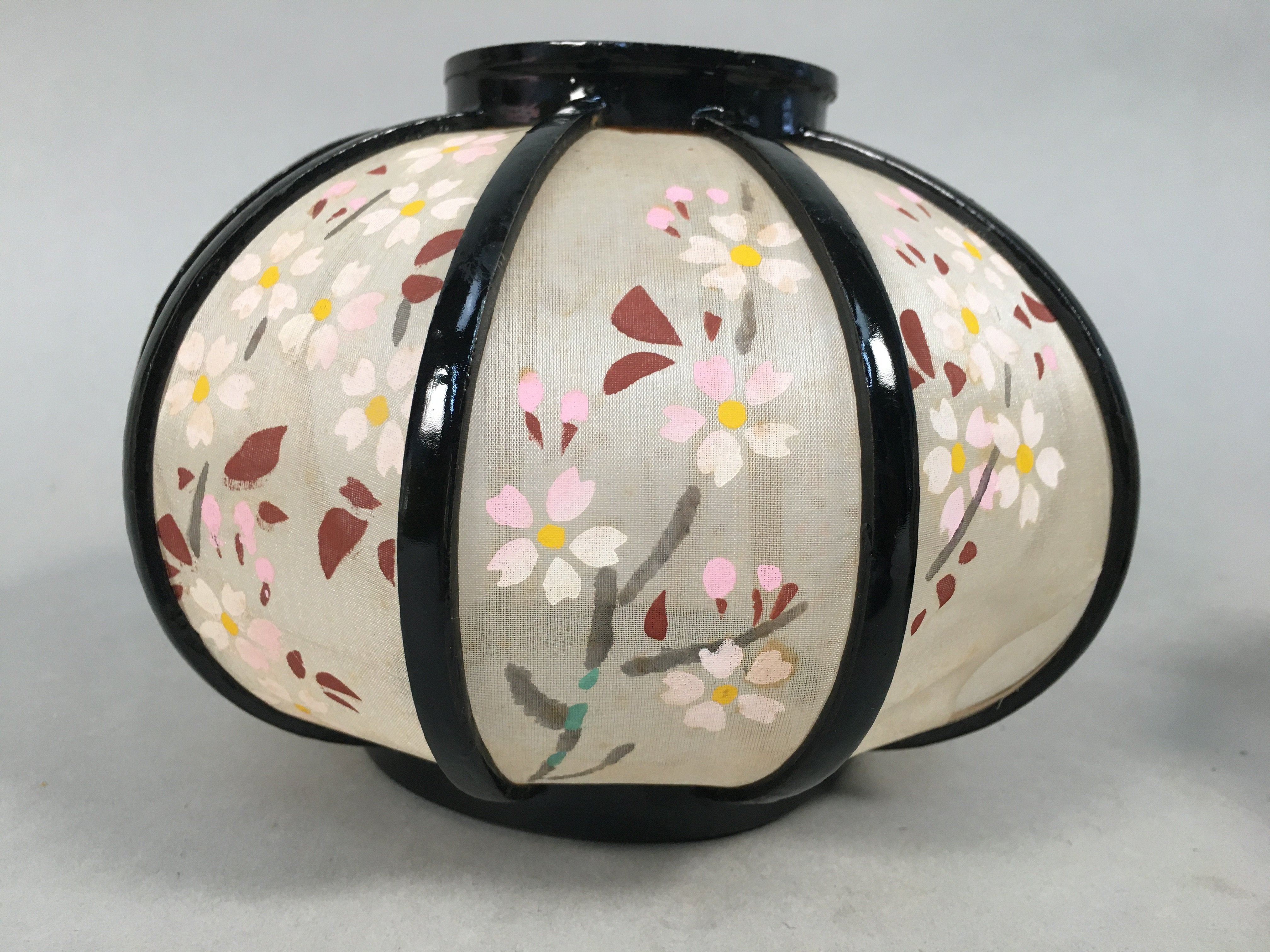 Japanese Hina Doll furniture Lantern Vtg Bonbori Cherry Blossom Sakura PX518