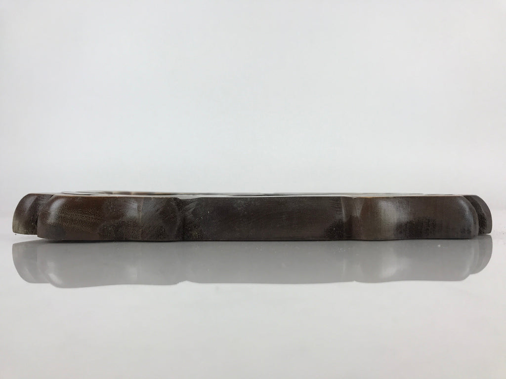 Japanese Hokkaido Ainu Wood Carved Wall DecorationVtg Nurimono Brown AB99