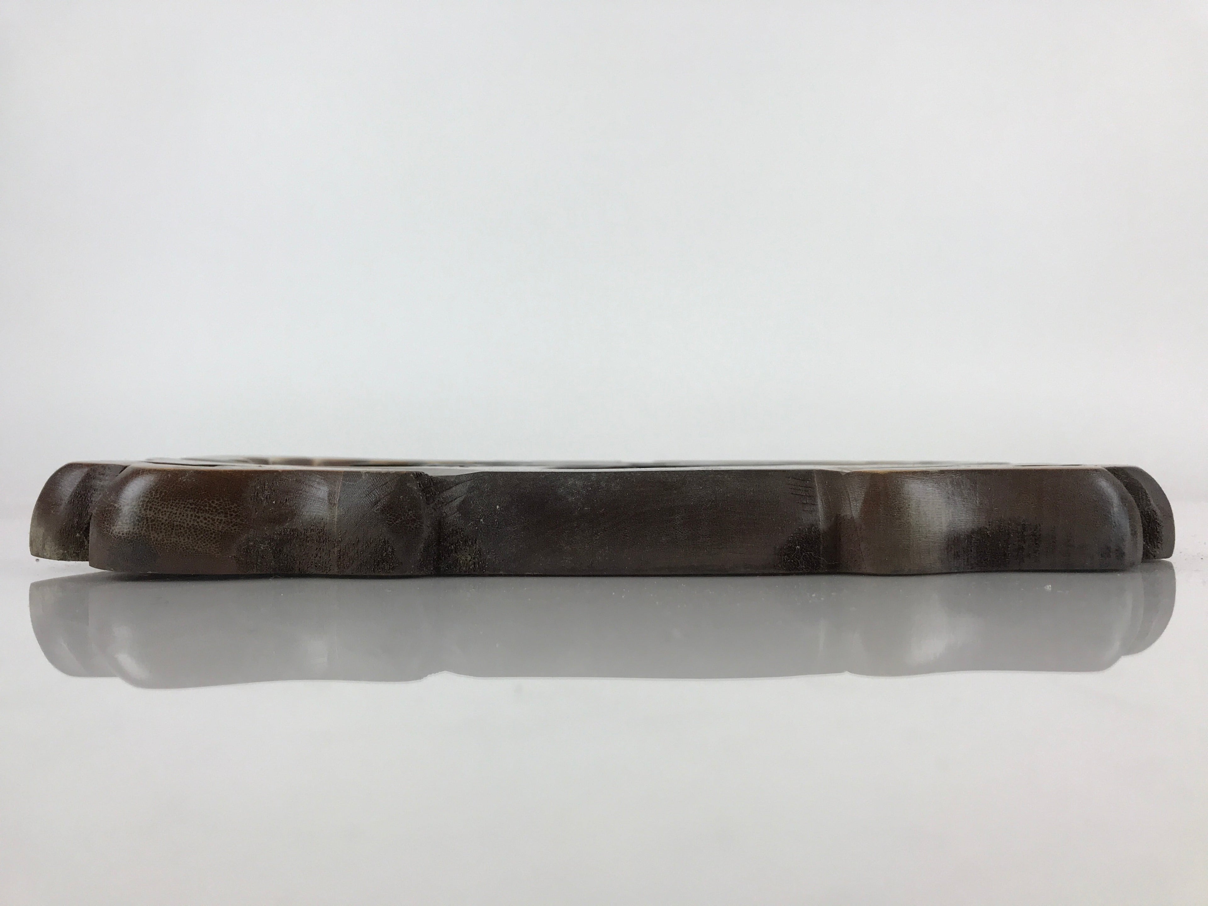 Japanese Hokkaido Ainu Wood Carved Wall DecorationVtg Nurimono Brown AB99