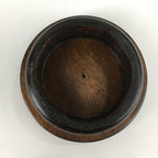 Japanese Hokkaido Ainu Wooden Lacquered Box Vtg Nurimono Brown UR623