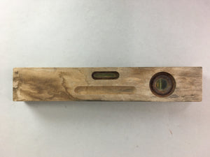 Japanese Horizontal Vertical Level Ruler Vtg Bubble Wood Carpentry Tool K341