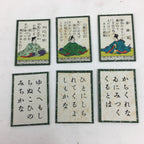 Japanese Hyakunin Isshu Vtg Playing Cards Karuta 100 Poem Matching Game JK277