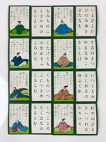 Japanese Hyakunin Isshu Vtg Playing Cards Karuta 100 Poem Matching Game JK479