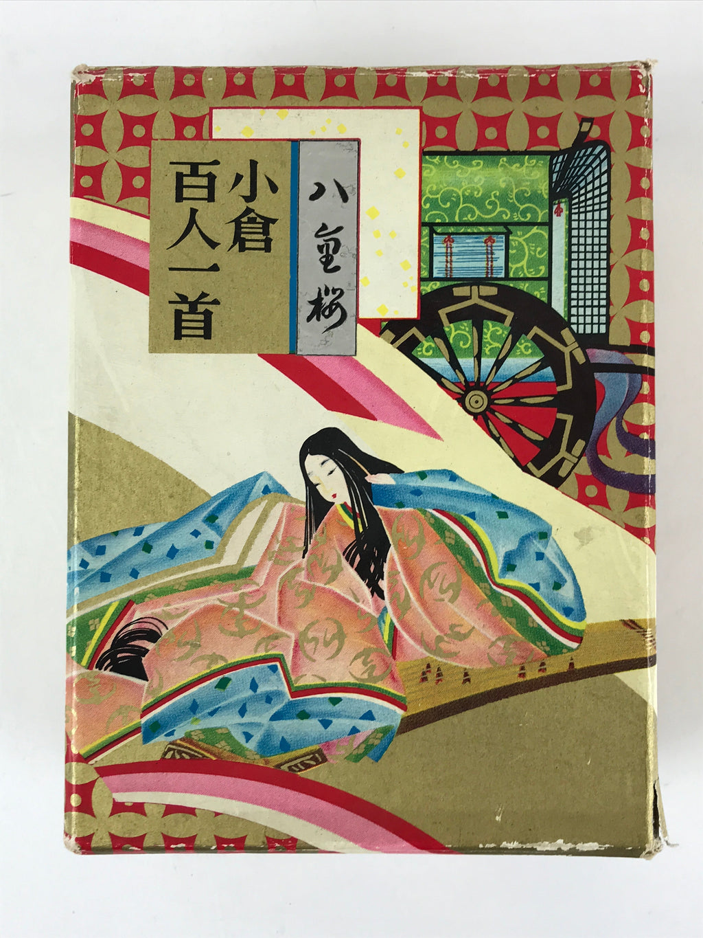 Japanese Hyakunin Isshu Vtg Playing Cards Karuta 100 Poem Matching Game JK480