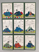 Japanese Hyakunin Isshu Vtg Traditional Playing Cards 100 Poem Game JK126