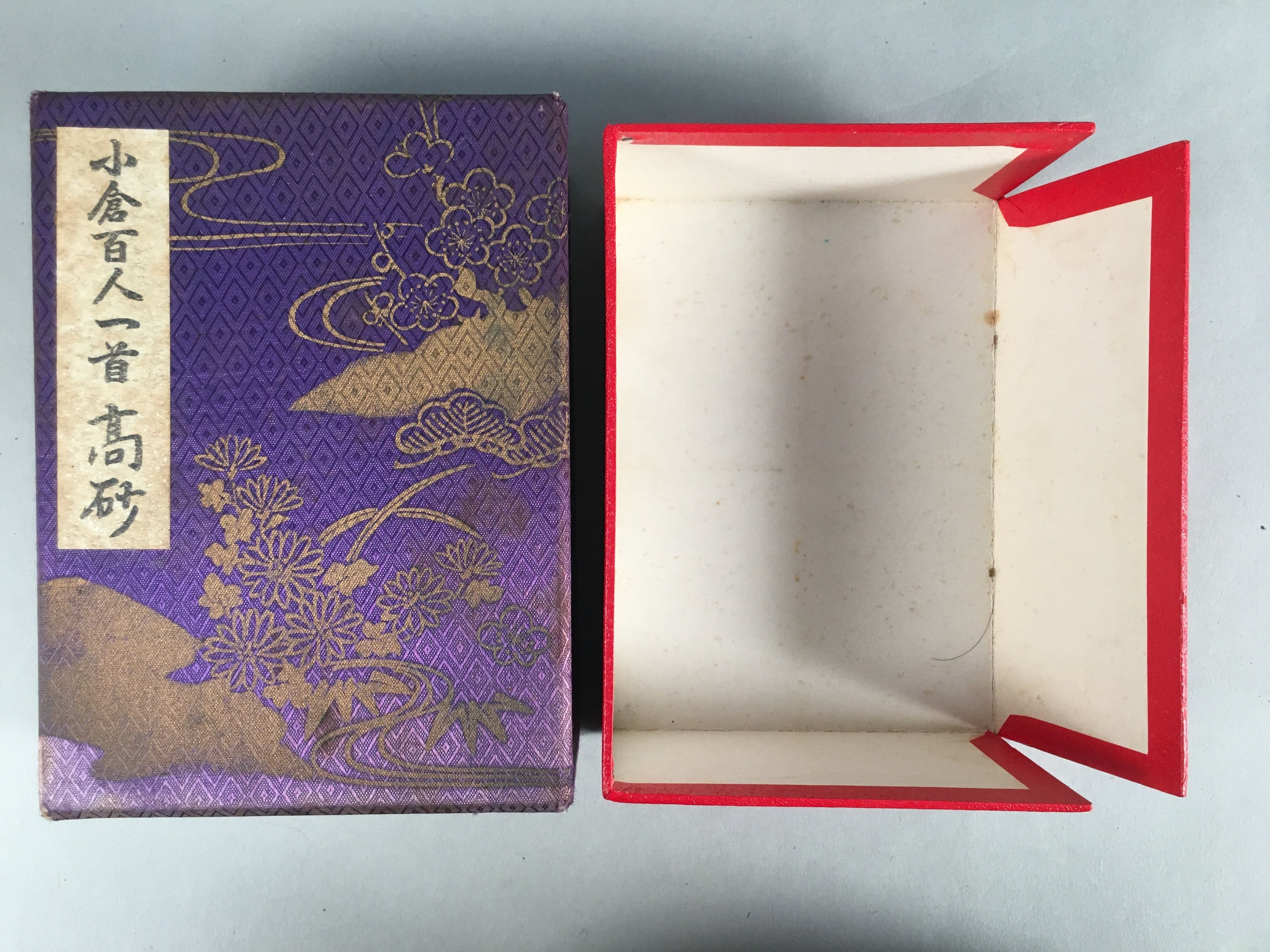 Japanese Hyakunin Isshu Vtg Traditional Playing Cards 100 Poem Game JK127