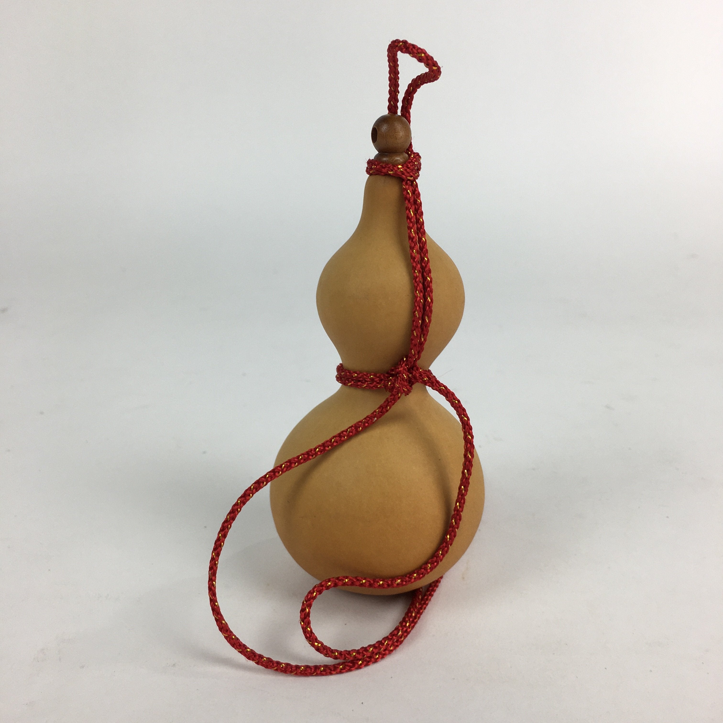 Japanese Hyotan Natural Gourd Sake Bottle Brown Lucky Charm Calabash G234