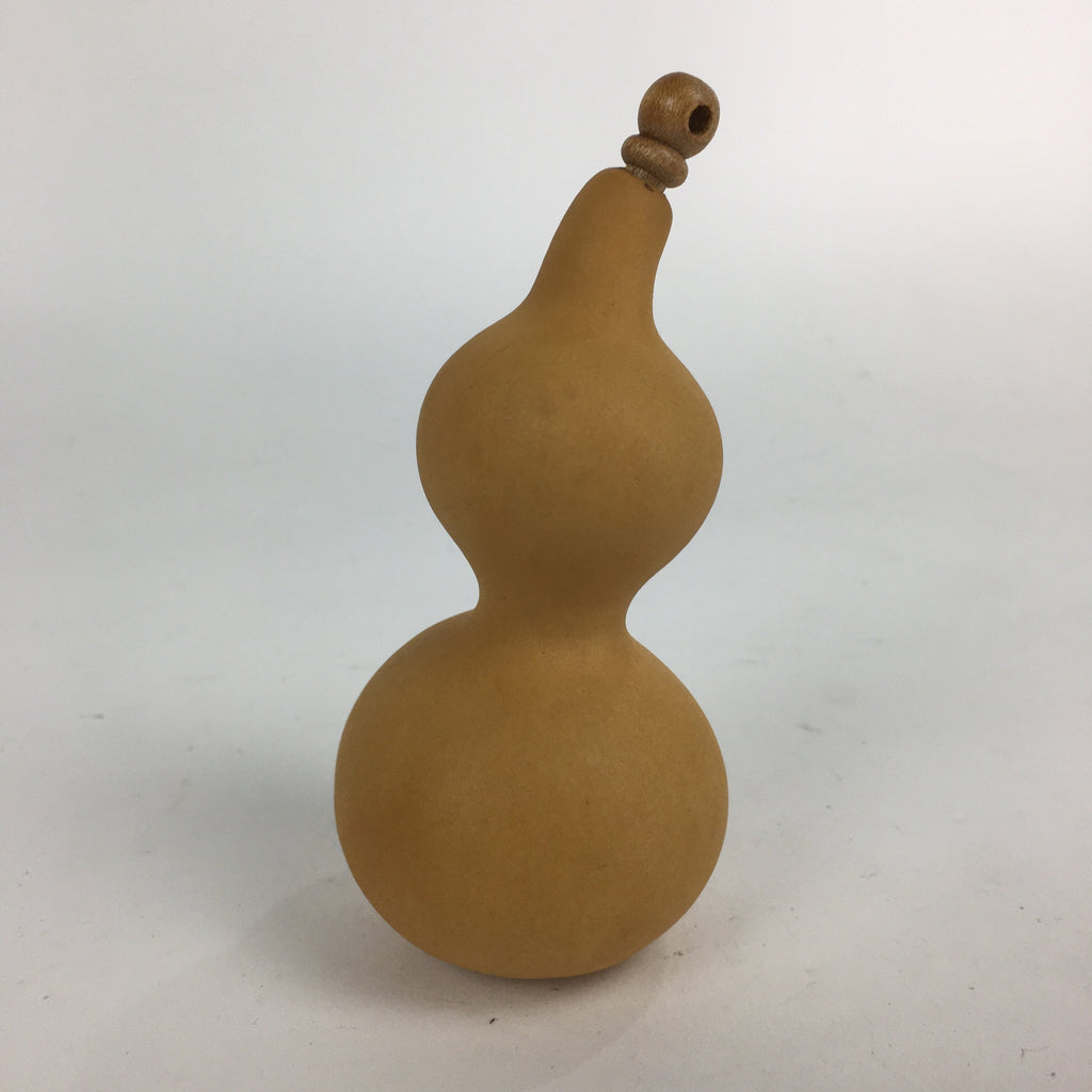 Japanese Hyotan Natural Gourd Sake Bottle Brown Lucky Charm Calabash G239