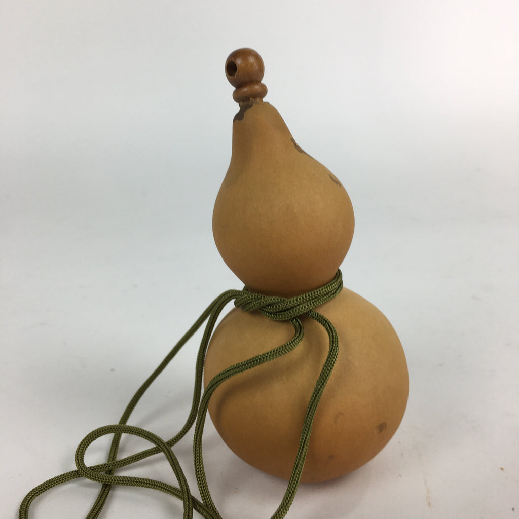 Japanese Hyotan Natural Gourd Sake Bottle Brown Lucky Charm Calabash G240