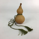 Japanese Hyotan Natural Gourd Sake Bottle Brown Lucky Charm Calabash G240