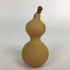 Japanese Hyotan Natural Gourd Sake Bottle Brown Lucky Charm Calabash G242