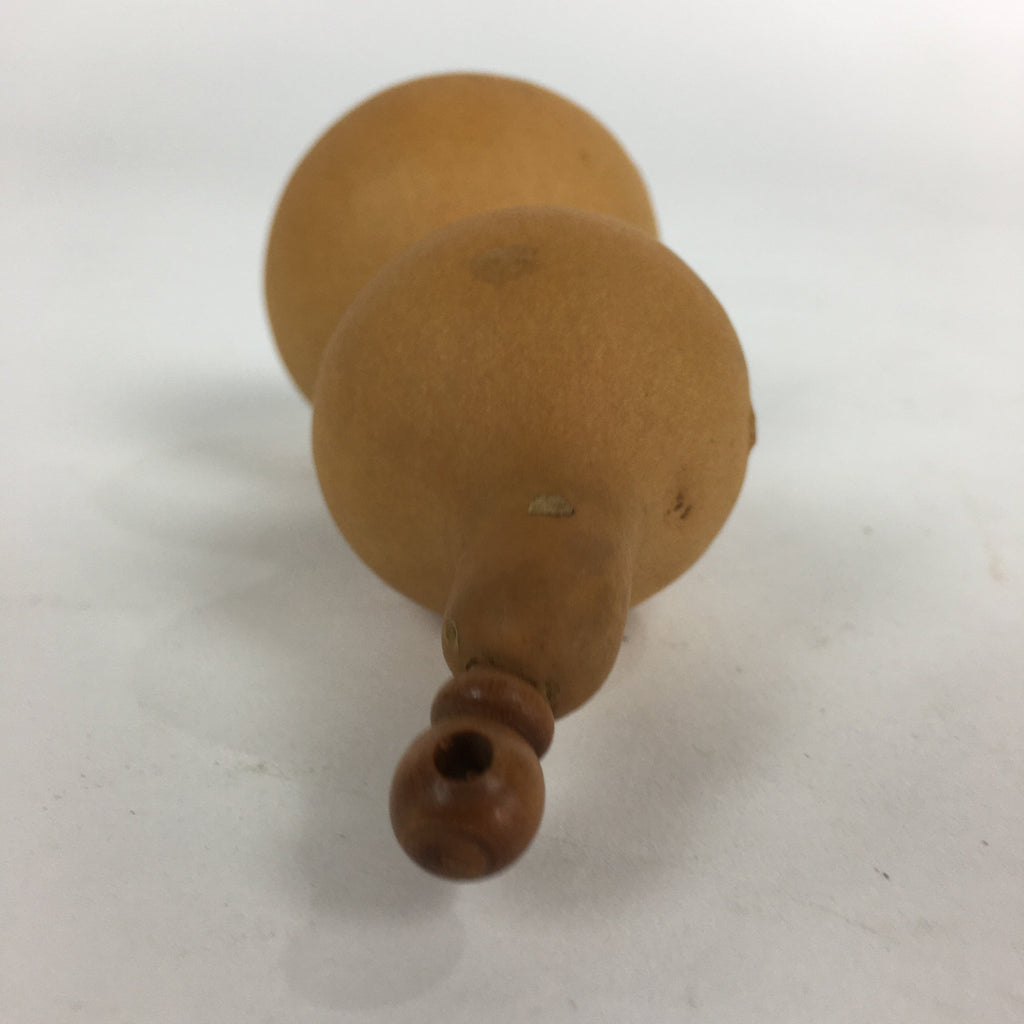 Japanese Hyotan Natural Gourd Sake Bottle Brown Lucky Charm Calabash G245