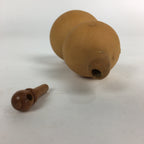 Japanese Hyotan Natural Gourd Sake Bottle Brown Lucky Charm Calabash G245