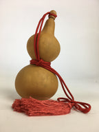 Japanese Hyotan Natural Gourd Sake Bottle Brown Lucky Charm Calabash G247