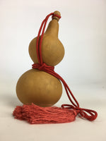 Japanese Hyotan Natural Gourd Sake Bottle Brown Lucky Charm Calabash G247