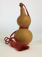 Japanese Hyotan Natural Gourd Sake Bottle Brown Lucky Charm Calabash G247