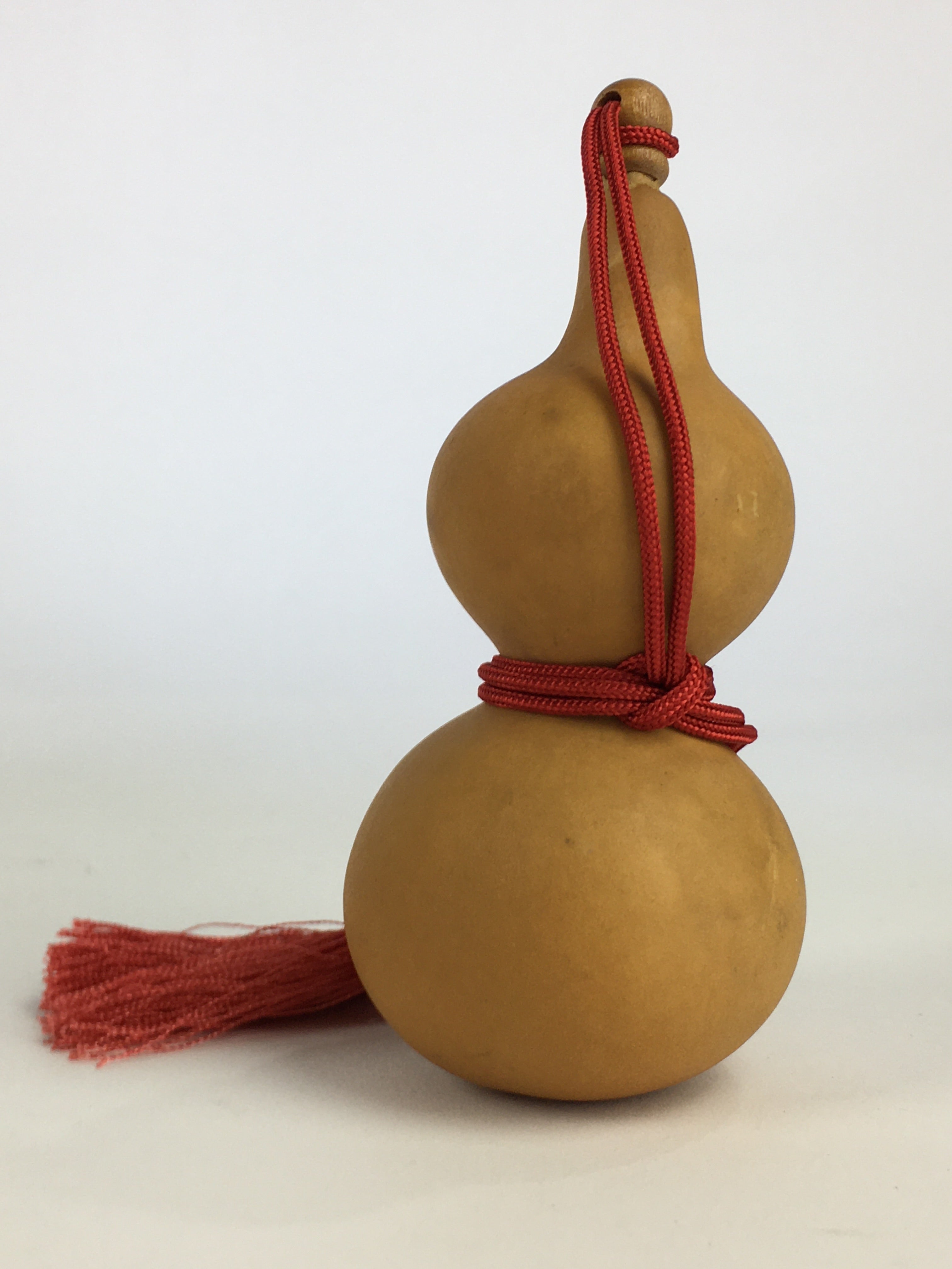 Japanese Hyotan Natural Gourd Sake Bottle Brown Lucky Charm Calabash G247