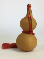 Japanese Hyotan Natural Gourd Sake Bottle Brown Lucky Charm Calabash G247