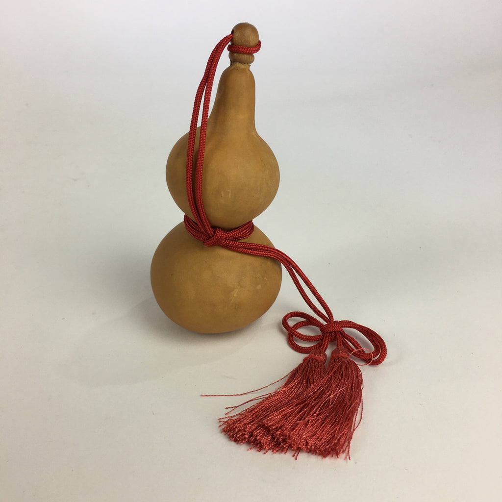 Japanese Hyotan Natural Gourd Sake Bottle Brown Lucky Charm Calabash G247