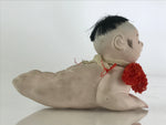 Japanese Ichimatsu-Ningyo Vtg Plaster Figurine Crawling Baby Doll KF593