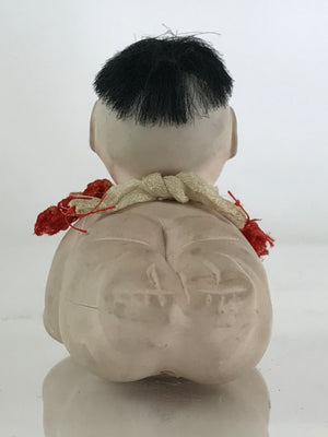 Japanese Ichimatsu-Ningyo Vtg Plaster Figurine Crawling Baby Doll KF593