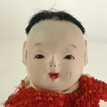 Japanese Ichimatsu-Ningyo Vtg Plaster Figurine Crawling Baby Doll KF593