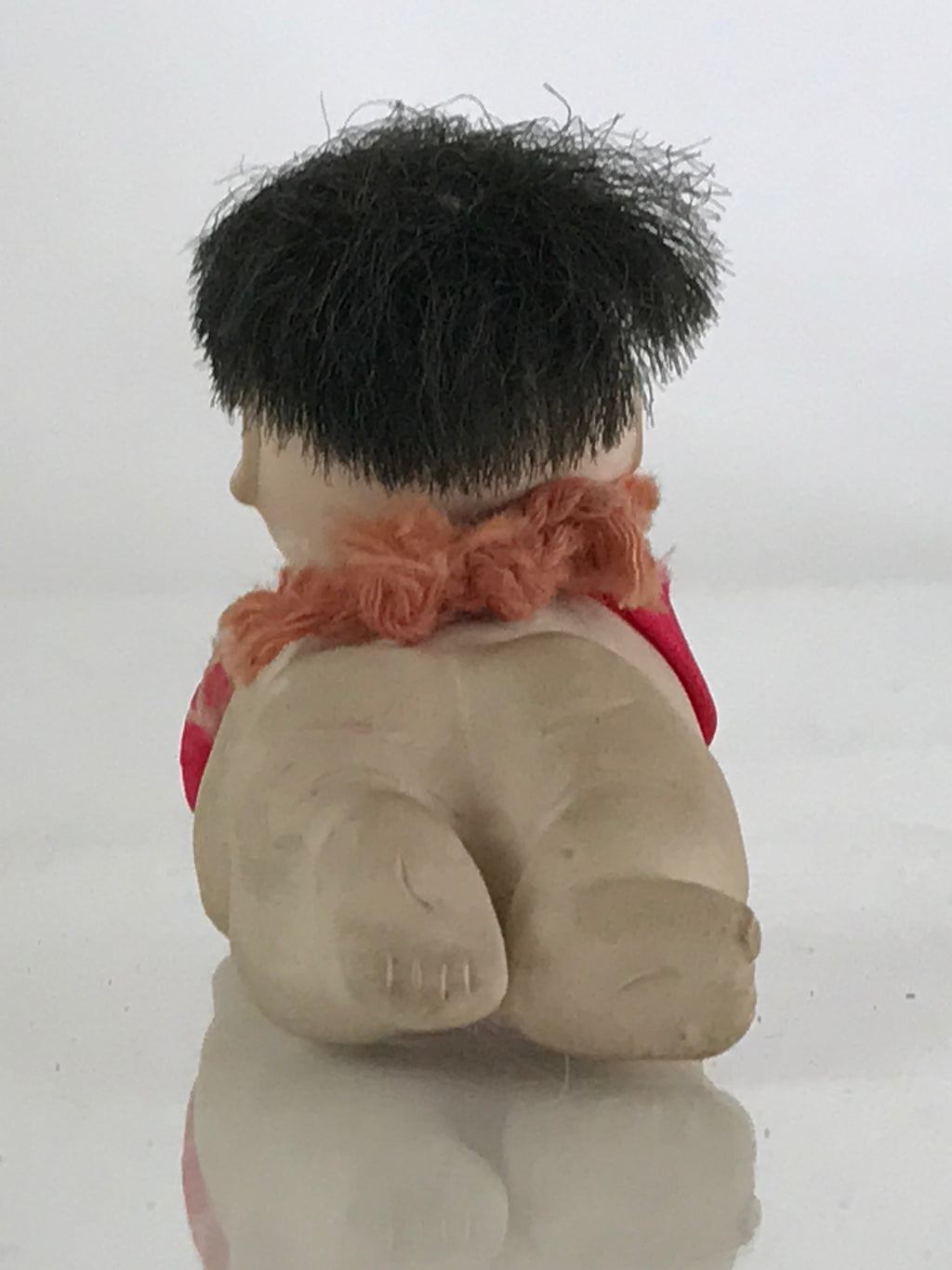 Japanese Ichimatsu-Ningyo Vtg Plaster Figurine Crawling Baby Doll KF594