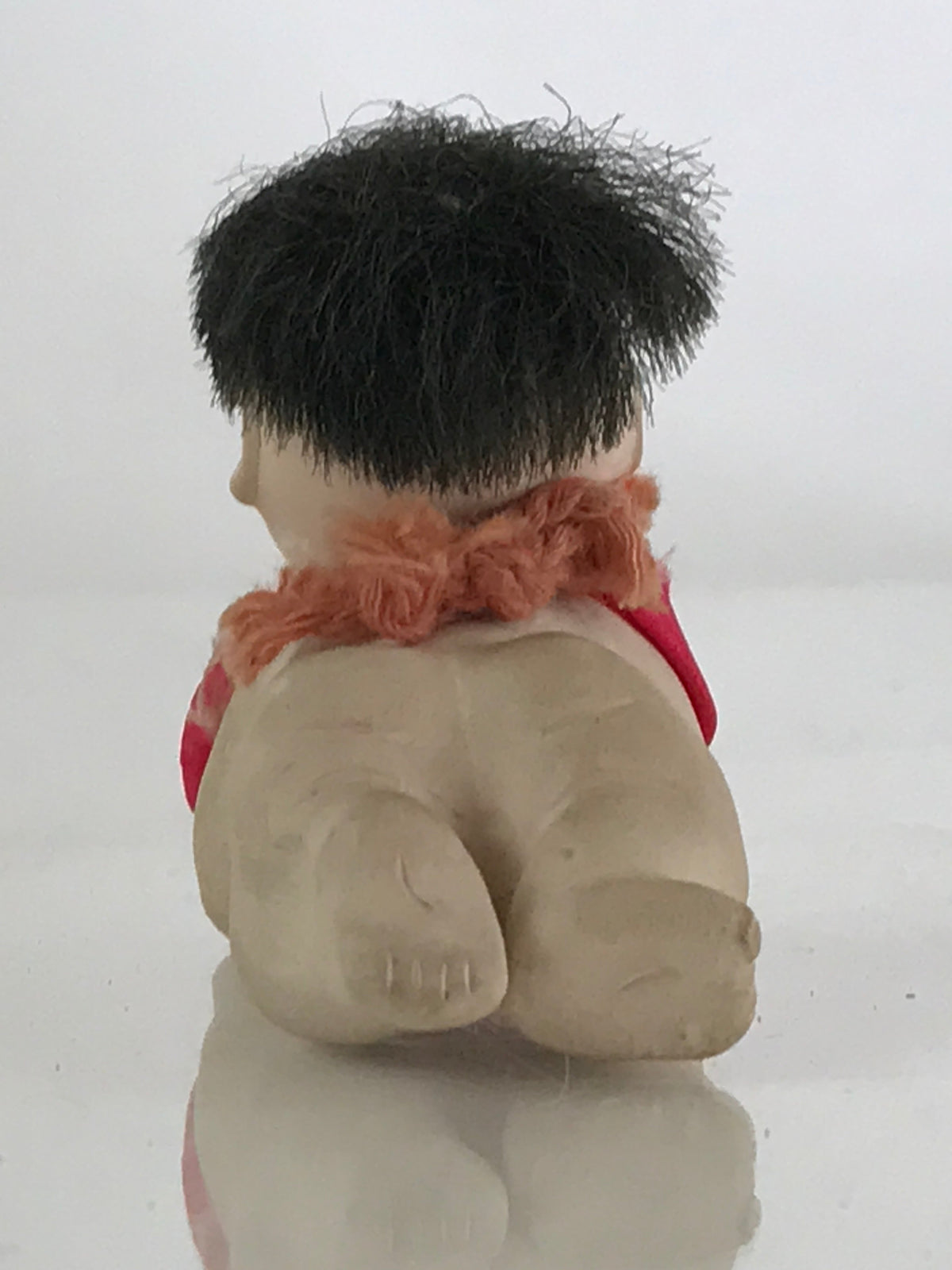 Japanese Ichimatsu-Ningyo Vtg Plaster Figurine Crawling Baby Doll KF594