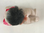 Japanese Ichimatsu-Ningyo Vtg Plaster Figurine Crawling Baby Doll KF594