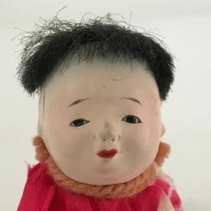 Japanese Ichimatsu-Ningyo Vtg Plaster Figurine Crawling Baby Doll KF594