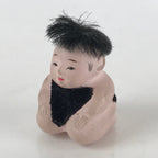 Japanese Ichimatsu-Ningyo Vtg Plaster Figurine Sitting Baby Doll KF595
