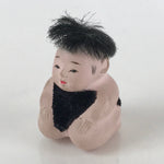 Japanese Ichimatsu-Ningyo Vtg Plaster Figurine Sitting Baby Doll KF595