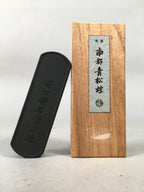 Japanese Ink Stick Calligraphy Shodo Soot Tool Shuji Kanji Vtg Black Sumi JK156