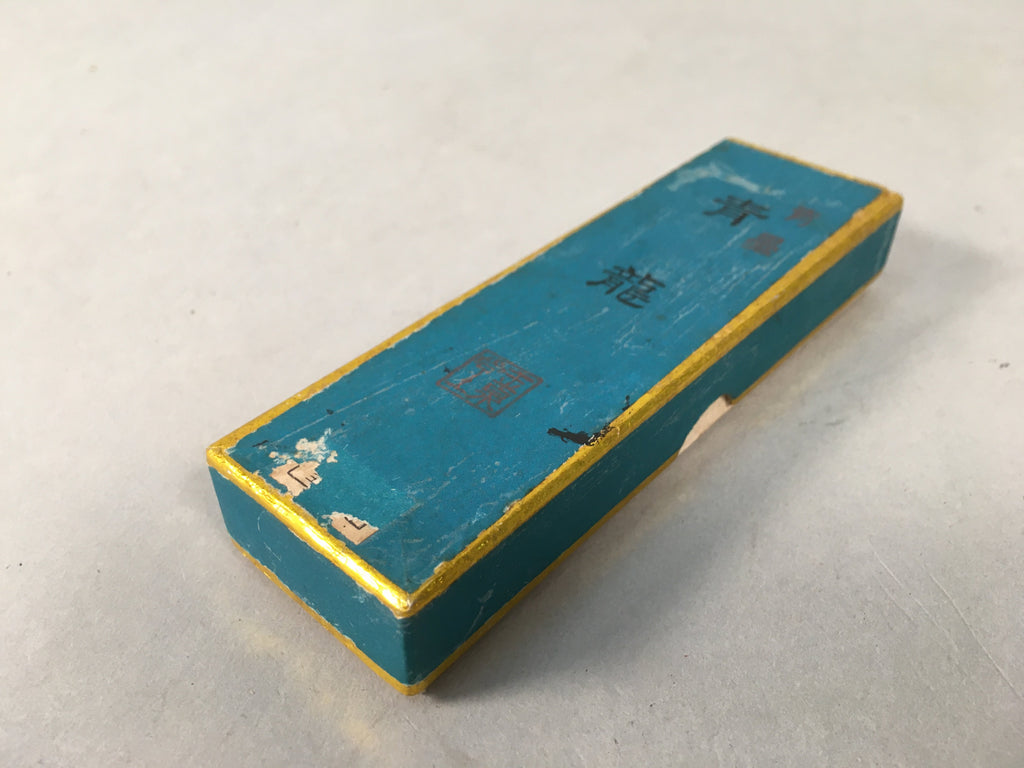 Japanese Ink Stick Calligraphy Shodo Soot Tool Shuji Kanji Vtg Black Sumi JK160